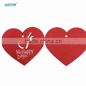 2016 personalized christmas laser cutting decorative felt heart ornaments