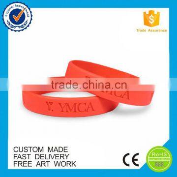 high quality standard Eco-friendly Free design silicone wristbands