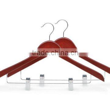 Popular Wooden clothes clips hanger wholesale