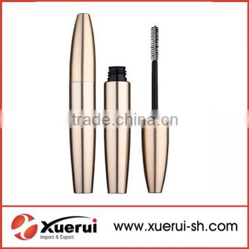 gold cosmetic mascara packaging , plastic mascara packing