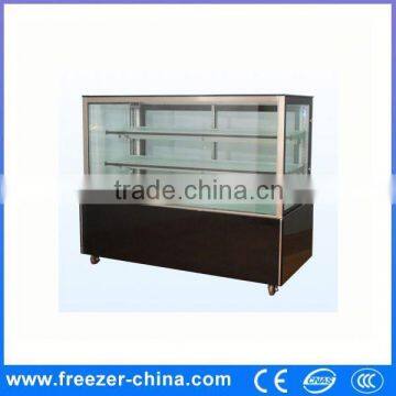 marble display freezer right angle showcase in bakery