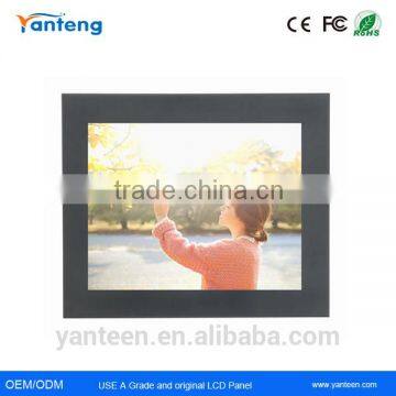 1000nits High brightness 17inch sunlight readable outdoor LCD monitor with Front panel IP65