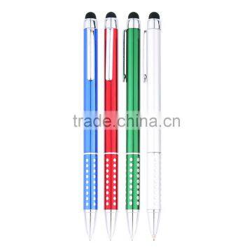 Business advertising promotional new style luxury metal pen with stylus touch