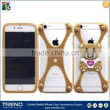 1~6 inches universal cartoon silicon bumper case