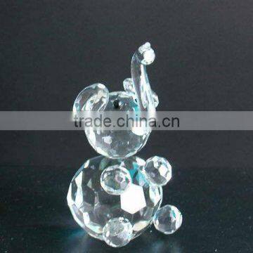 Years crystal elephant animal model for home decoration (R-0239)