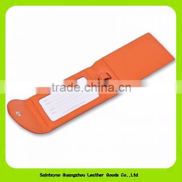 16449 Hot sale Leather Travel Suitcase Baggage Name Label Luggage Tags