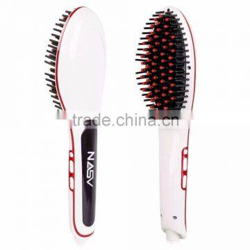 2016 New Arrive NASV Beauty Star Hair Straightener Brush Varity Color With Ceramic Rotataing and LCD Display Ionic Hair Straight photo-4