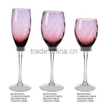 colorful glass champagne flute