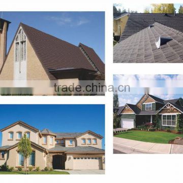 Colorful Stone Coated Metal Roofing Tiles