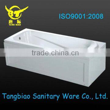 Acrylic drop-in bathtub with skirts and frame,bathtub passed CE and ISO