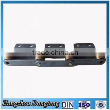 Unilateral belt bending plate and large roller conveying chain Steel Chains factory direct supplier DIN/ISO Chain made in china