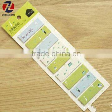 unique design mini memo high quality sticker notepad