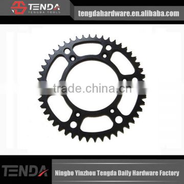 black Steel bike chain sprocket, motorcycle chain sprocket, custom motorcycle sprocket