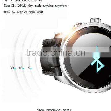 Metal Intelligent Wristwatch Sport Smart Watch With Leather Wrirstband photo-3