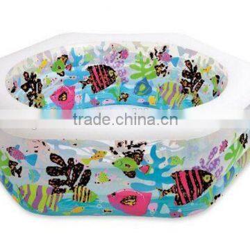 CMYK ginat pvc inflatable family center baby swimming pool, round inflatable sports water pool