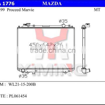Auto radiator for Mazda Proceed Marvie 96-99 WL21-15-200B MT