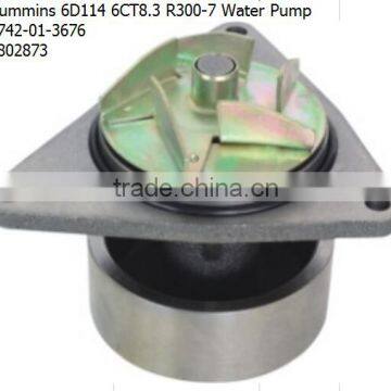 Water pump For Cumminss 6D114 6CT8.3 R300-7 OEM 6742-01-3676 3802873