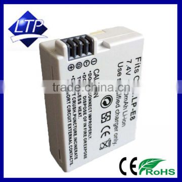 Fully Decoded LP-E8 Camera battery for CANON 550D 600D digital battery