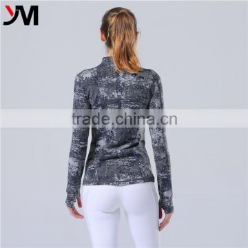 Sublimated Nylon Fabric Custom Printing Fitness Wear Women Sports Jacket