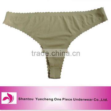 Women seamless laser cut t-back thong OEM orders acceptable