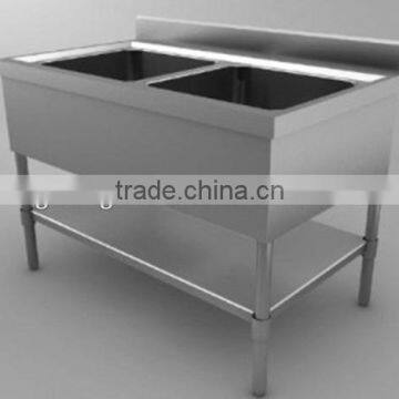 Portable Commercial Two Bowls Stainless Steel Kitchen Sink GR-310B