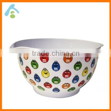 Funny Logo printed Melamine Mixing salad Bowls