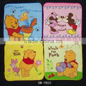 soft feel cartoon printed 100% cotton children towel