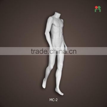 2013 fashion fiberglass headless male mannequins male doll matte silver grey color lay figure MC-2