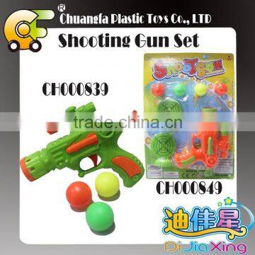 Plastic shooting ball games pingpong ball gun toys for kids