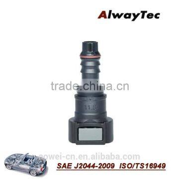 SAE 12 11.8mm Quick Nylon Auto AC Flexible Hose Pipe Fitting