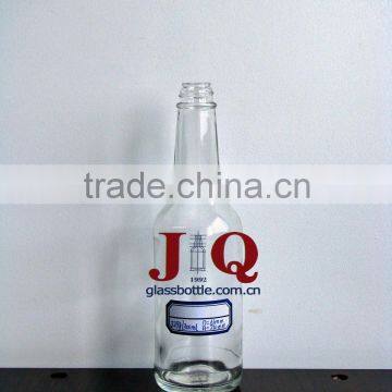 Clear Glass Sauce Bottle