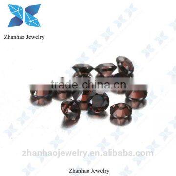 star cut brown 1.25mm synthetic cz/loose cubic zirconia stone for jewelry