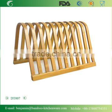 DT007/2015 New Design Bamboo Inverted V-Shaped Dish Rack ,Tray Drying Rack