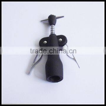 Clever and More Black and Zinc Alloy Corkscrew, Winged Style