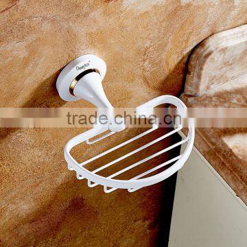 80359D Brass Toilet Accessories Hotel Use Made in China White Soap Basket Bathroom Fittings