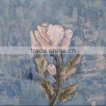 Canvas flower oil painting