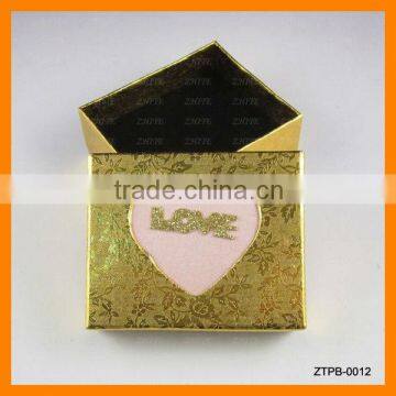 Wholesale Gold Love Heart Jewlery Gift Box ZTPB-0012