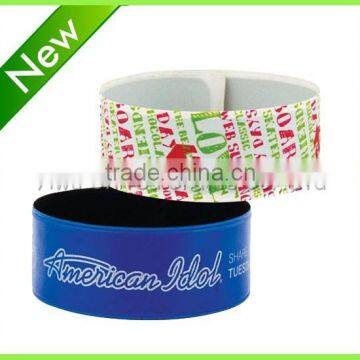 2015 high quality custom made personal new pvc slap bangles