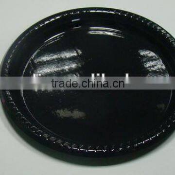 10inch black plastic disposable plates PS