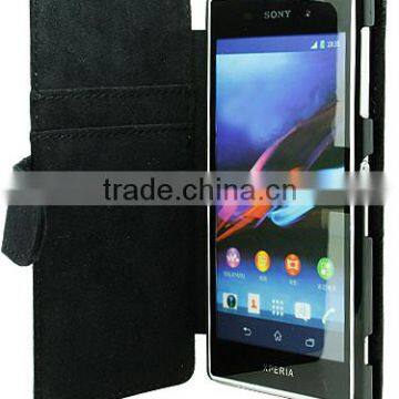Hot Selling sublimation wallet cellphone case for Sony Z1 L39H