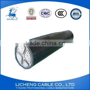 3*6+1*4mm2- Best Selling Chinese Cable Manufacturer Aluminum XLPE Insulated PVC Sheathed Construction Power Cable-YJLV