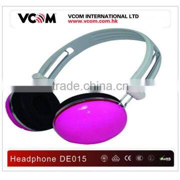 VCOM (DE015/BLK)High Quality Reduce Noise Stereo Pink Headphones