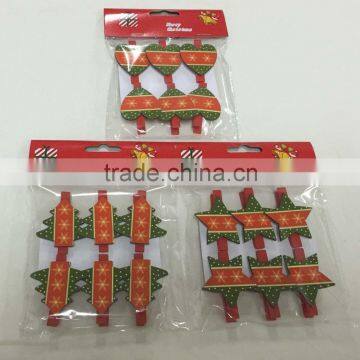 Wooden Tree Peg Wooden Decoration Christmas Peg