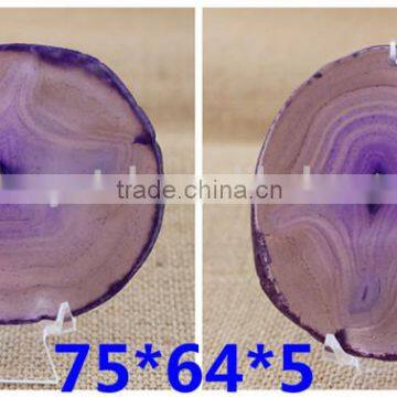 beautiful Color agate geode Slice Pendant for gifts