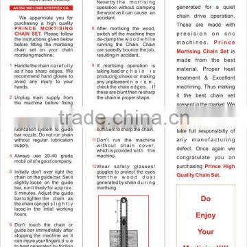 PRINCE MORTISING CHAIN SET 1" x 36 LINKS X 1.3/4" photo-6