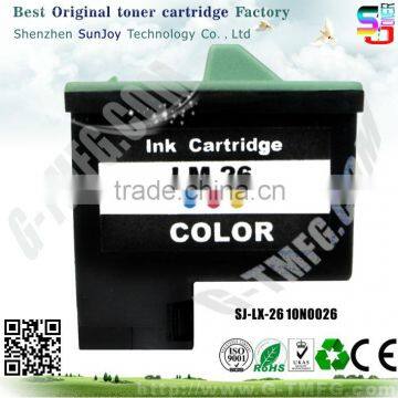 remanufactured INK cartridge 10N0026 for Lexmark 26