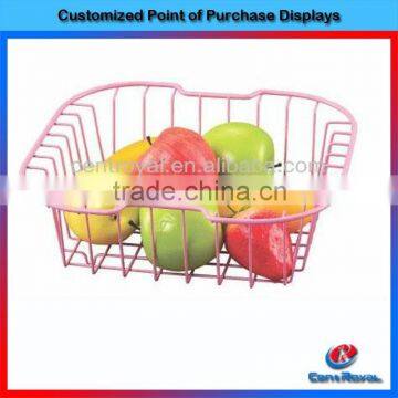 2015 kitchen stainless steel metal wire fruit Vegetable basket