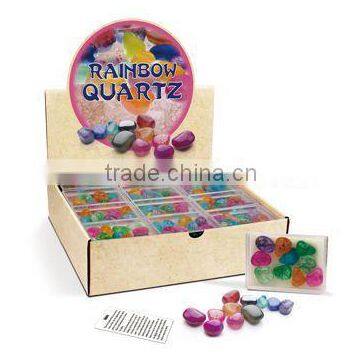 " Rianbow Quartz" Decoration scrafts Gemstone Collection Kit