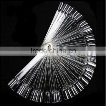 Nail Art Sticks Display Tips Pop Polish Fan False Practice Nail Sticker 50Pcs
