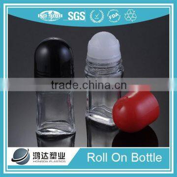 cosmetic 50ml roll on glass bottle